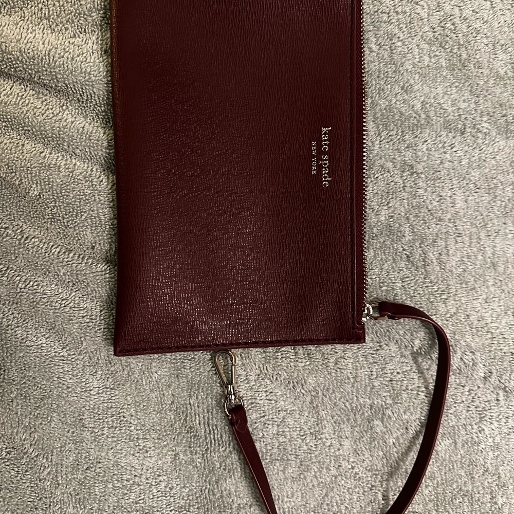 kate spade Burgundy Wristlet